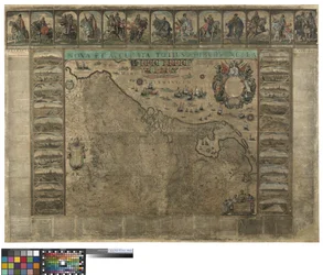 Väggkarta över Nederländerna, Willem Blaeu